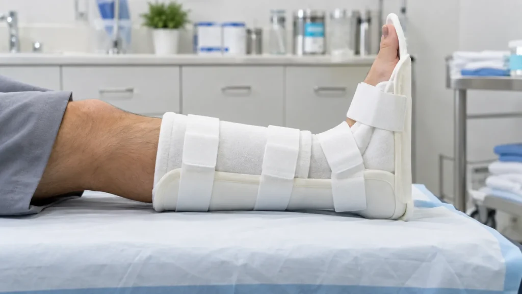 آتل خلفی مچ پا برای حمایت از پشت ساق و کف پا