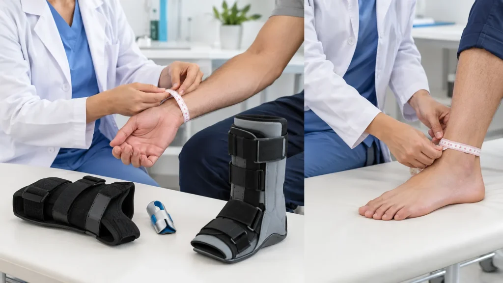 اندازه گیری برای انتخاب سایز مناسب آتل