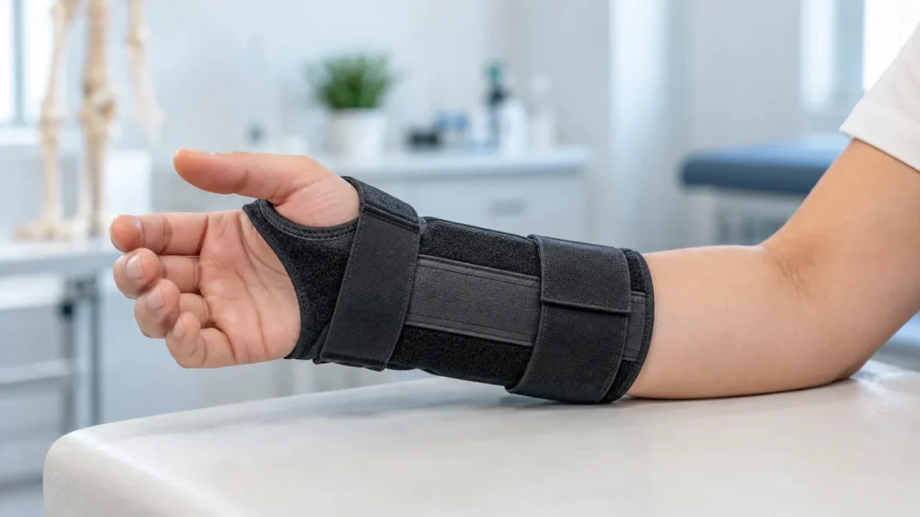 کاربرد آتل برای ثابت نگه داشتن و حمایت از مچ دست